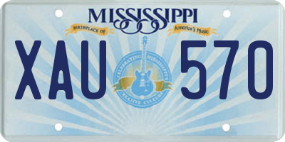 MS license plate XAU570