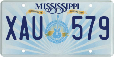 MS license plate XAU579