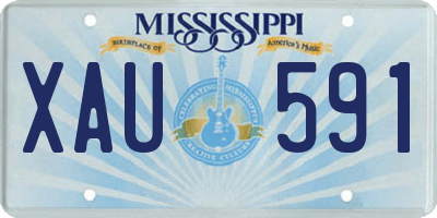 MS license plate XAU591