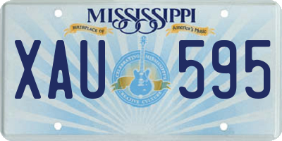 MS license plate XAU595