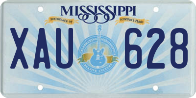 MS license plate XAU628