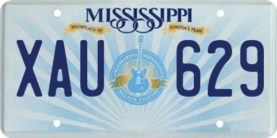 MS license plate XAU629