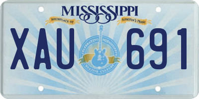 MS license plate XAU691