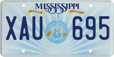 MS license plate XAU695