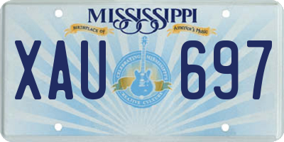 MS license plate XAU697