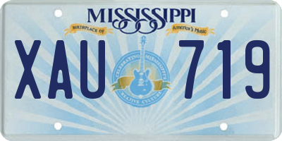 MS license plate XAU719