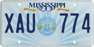 MS license plate XAU774