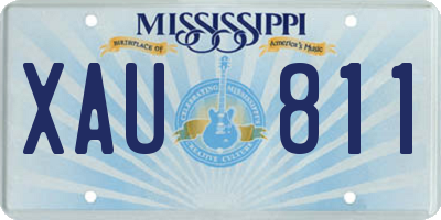 MS license plate XAU811