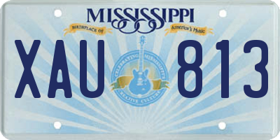 MS license plate XAU813