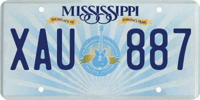 MS license plate XAU887