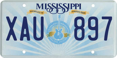 MS license plate XAU897