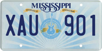 MS license plate XAU901