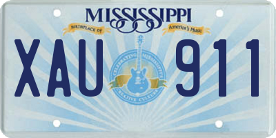 MS license plate XAU911