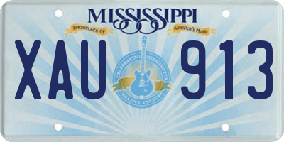 MS license plate XAU913