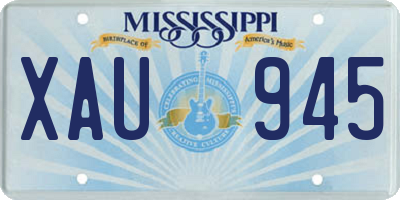 MS license plate XAU945