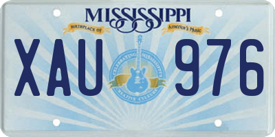 MS license plate XAU976