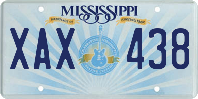 MS license plate XAX438