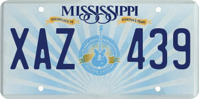 MS license plate XAZ439