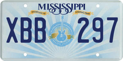 MS license plate XBB297