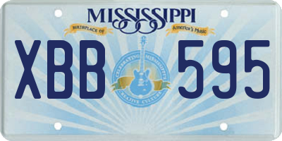 MS license plate XBB595