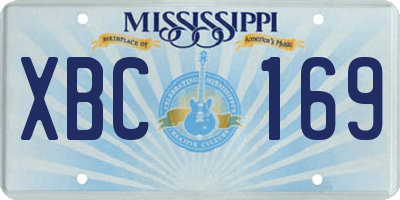 MS license plate XBC169