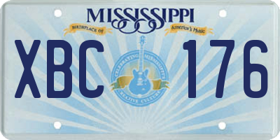 MS license plate XBC176