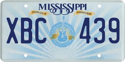 MS license plate XBC439