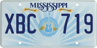 MS license plate XBC719
