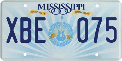 MS license plate XBE075