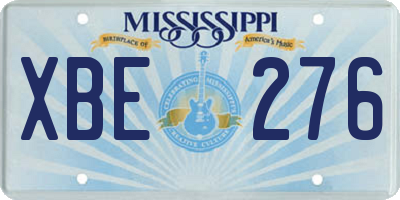 MS license plate XBE276