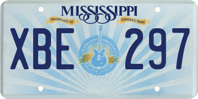MS license plate XBE297