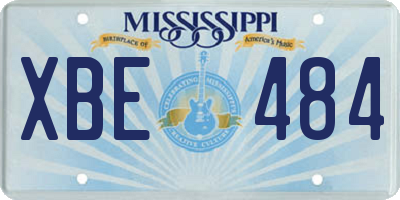 MS license plate XBE484