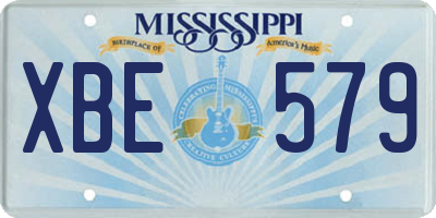MS license plate XBE579