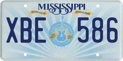 MS license plate XBE586