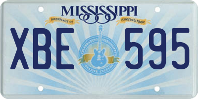 MS license plate XBE595