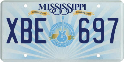 MS license plate XBE697