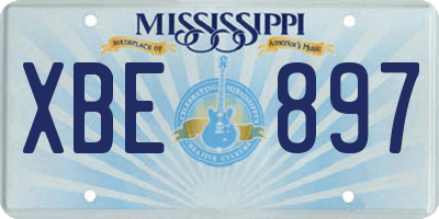 MS license plate XBE897