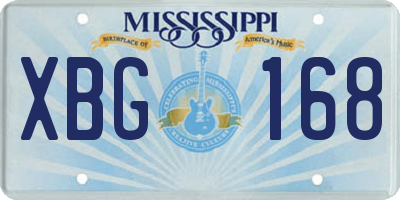 MS license plate XBG168