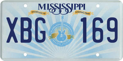 MS license plate XBG169