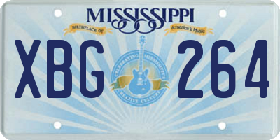 MS license plate XBG264