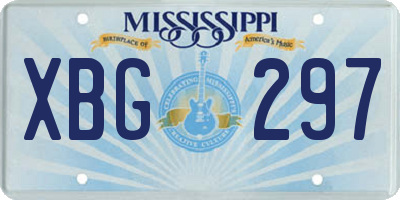 MS license plate XBG297