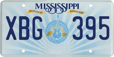MS license plate XBG395