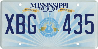 MS license plate XBG435