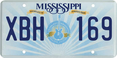 MS license plate XBH169