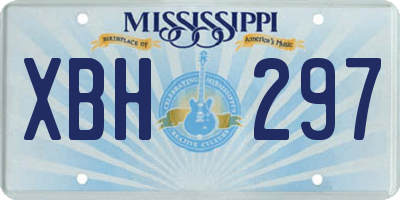 MS license plate XBH297