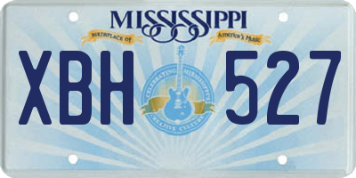 MS license plate XBH527