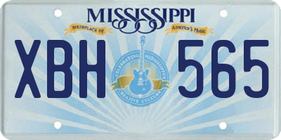 MS license plate XBH565