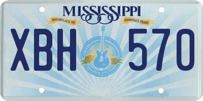 MS license plate XBH570