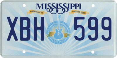 MS license plate XBH599