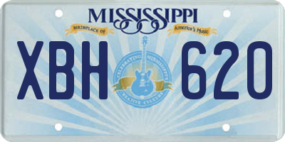 MS license plate XBH620